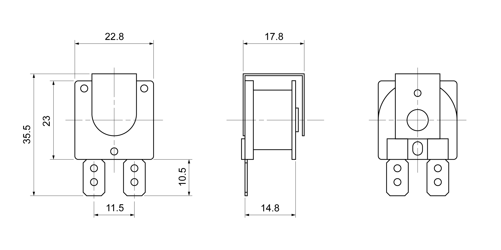 MET2318-W110T Mechanical Drawing